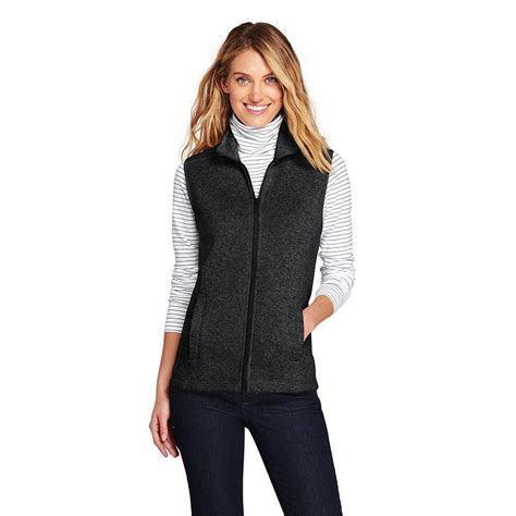 lands end fleece vest|lands end women winter vests.